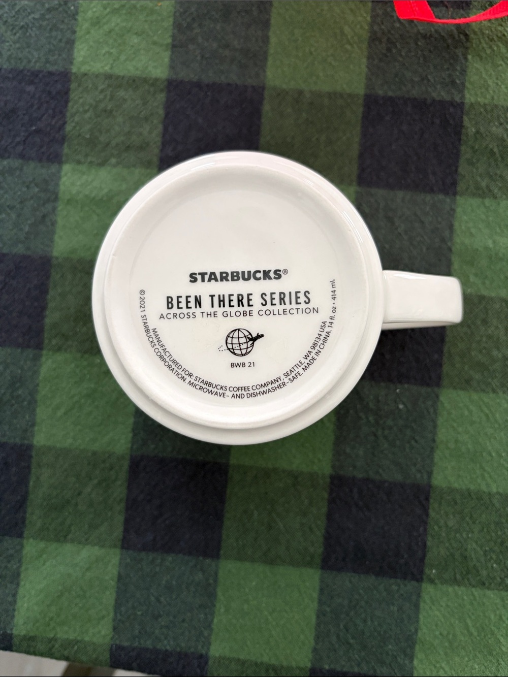 Starbucks White Mug with Black Been There Denver mug - Picture 2 of 2